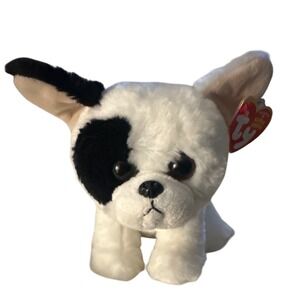Ty Beanie Baby "Marcel" The  French Bulldog Dog Plush Toy Black White